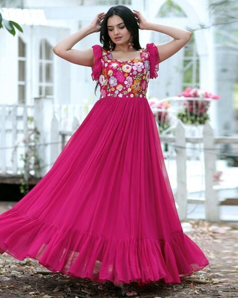 Buy Pink Dresses & Gowns for Women by FUSIONIC Online