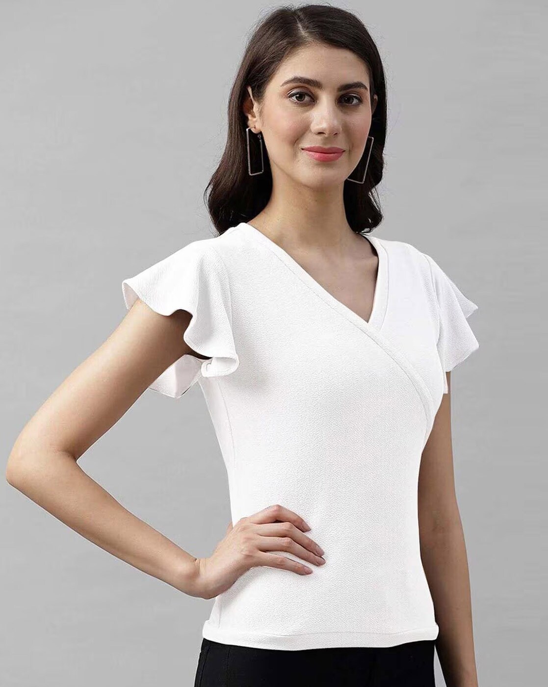 Buy White Tops for Women by CLAFOUTIS Online