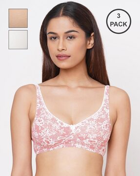 Pack of 3 Full Coverage T-shirt Bras