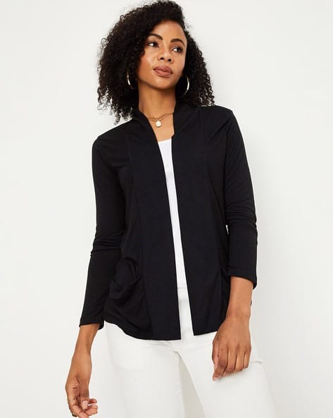 Buy Black Sweaters & Cardigans for Women by max Online | Ajio.com