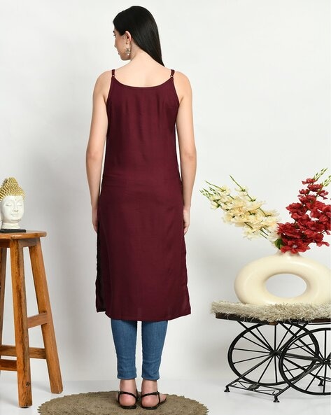 Buy Royal Marque Womens Maxi Dress | Sleeveless Kurti | Printed Kurti |  Gown | Short Stripe | Kurti for Womens (X-Small) Neon Green at Amazon.in