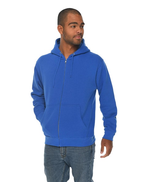 Bright Blue Pocket Front Hoodie