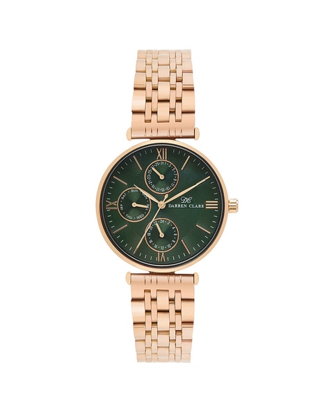 DARREN CLARK Casual Analog Rose Gold Dial Men's Leather Watch- Fm-E-15 :  Amazon.in: Fashion