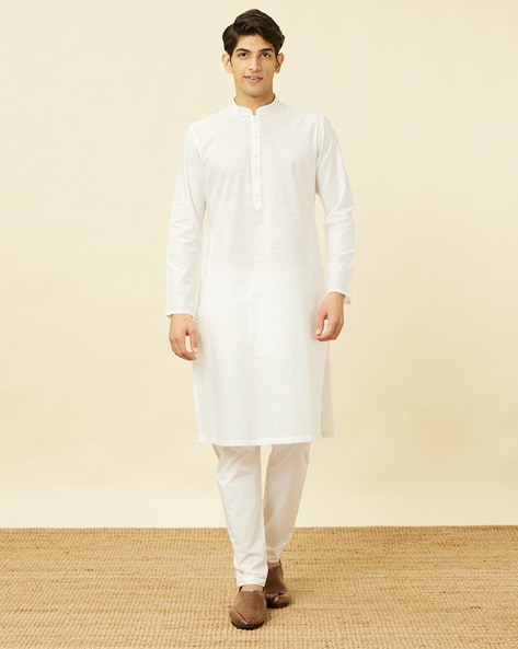 Manyavar cotton best sale kurta pajama