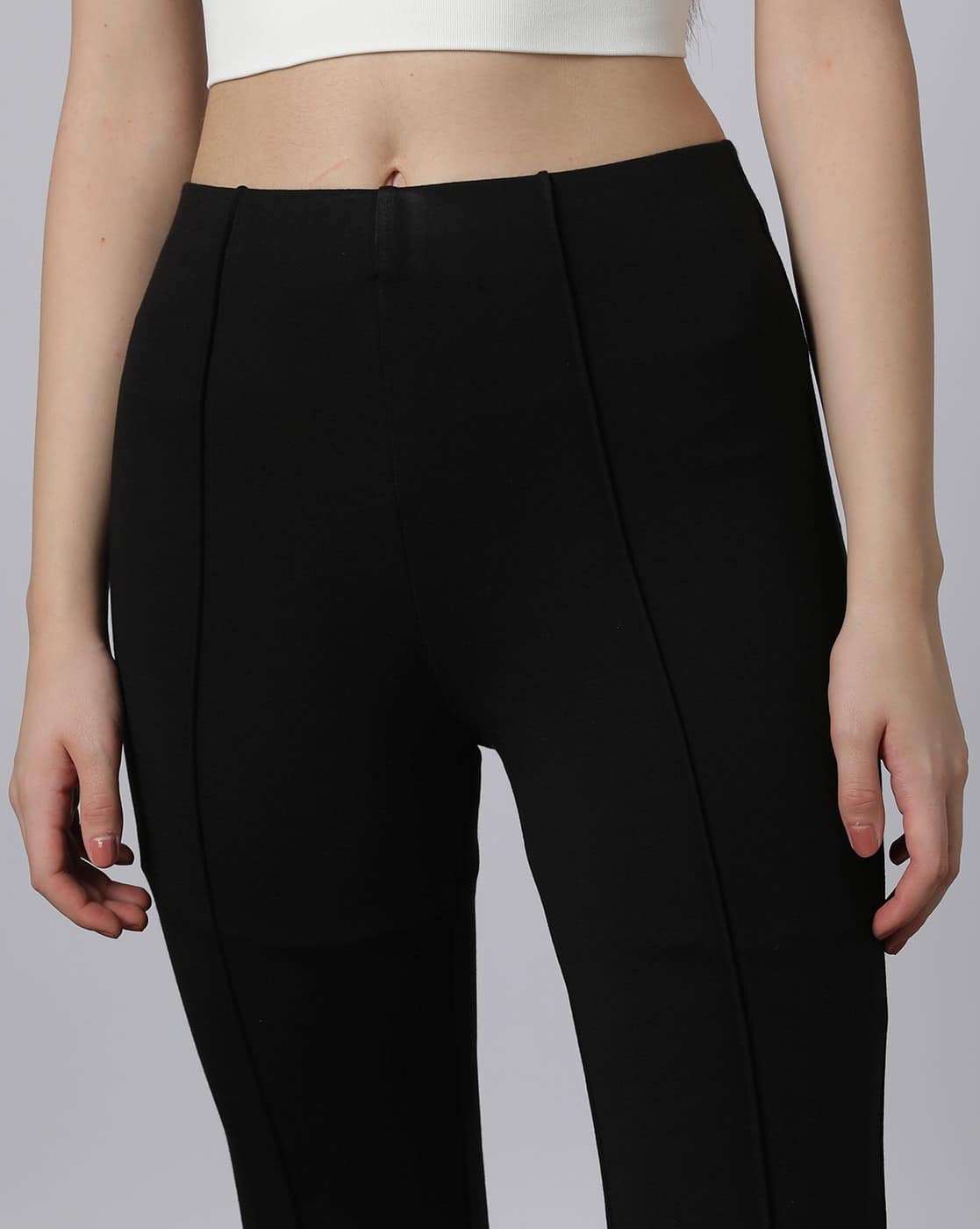 Ponte Leggings Sainsburys Leggings Buy Black Trousers Pants For Women By  Outryt By AZORTE Online