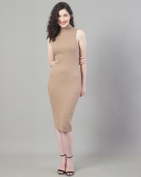 Buy Mustard Dresses for Women by SHOPPING QUEEN Online | Ajio.com