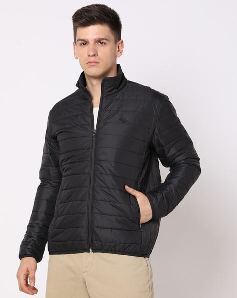 Zip-Front Slim Fit Puffer Jacker