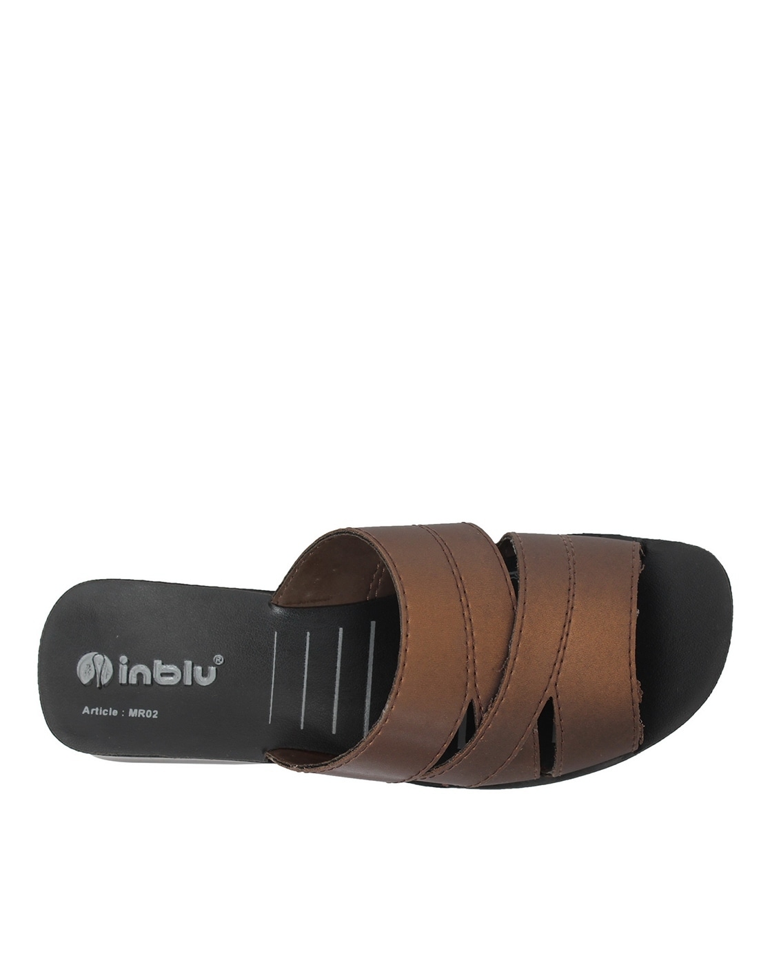 Inblu BU000009 Sandals with buckles for men in brown