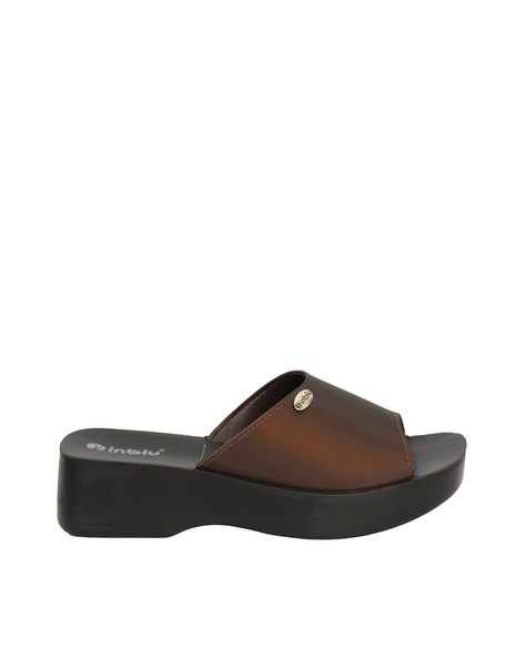 Buy Copper Flip Flop Slippers for Women by INBLU Online Ajio