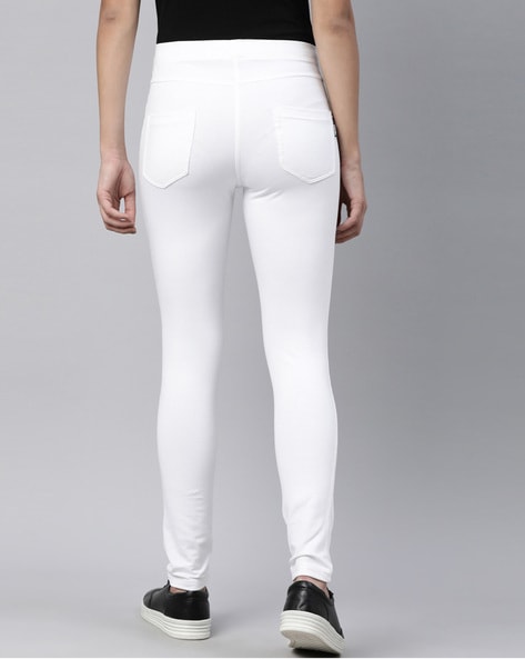 Relaxed Fit Jeggings with Elasticated Waist