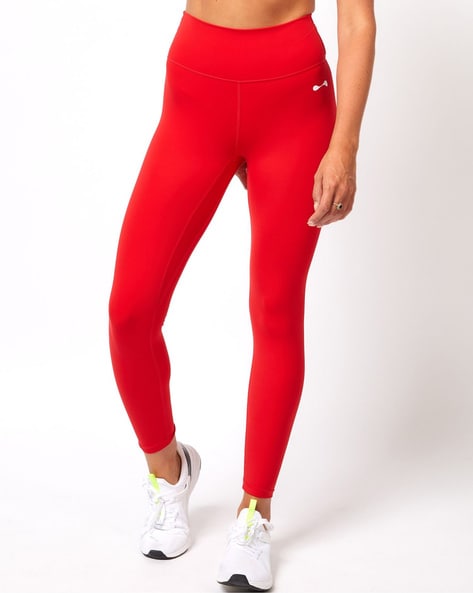 Better Bodies High Waist Leggings - Chilli Red Grunge – Urban Gym Wear