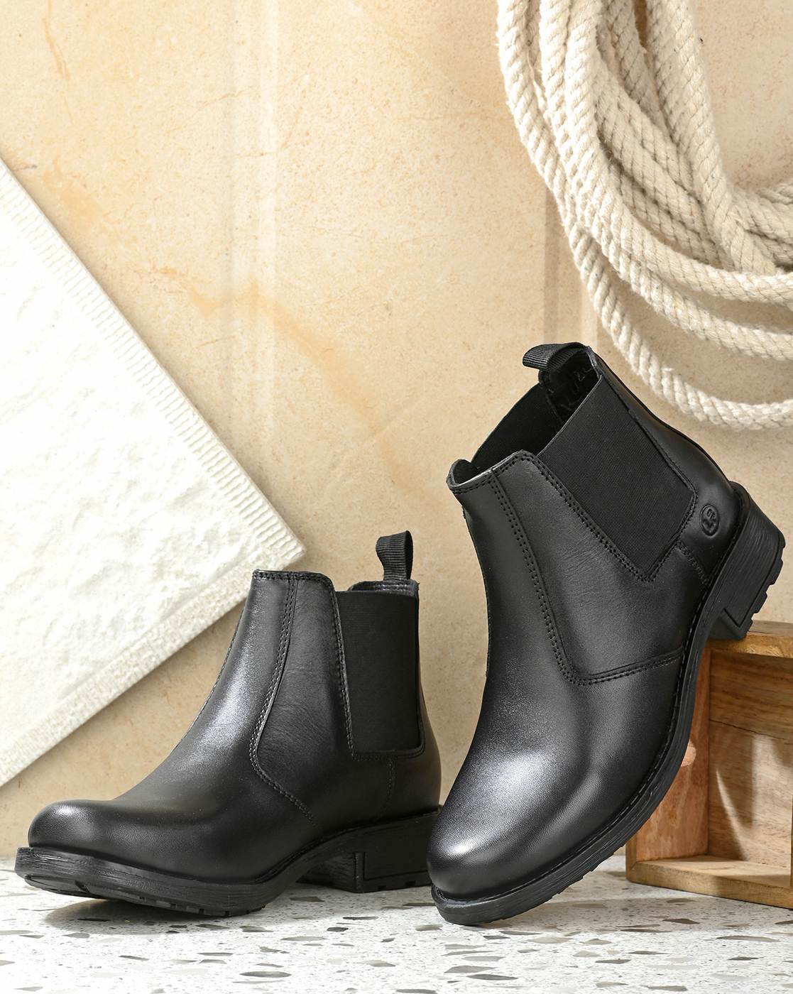 Real leather store chelsea boots womens