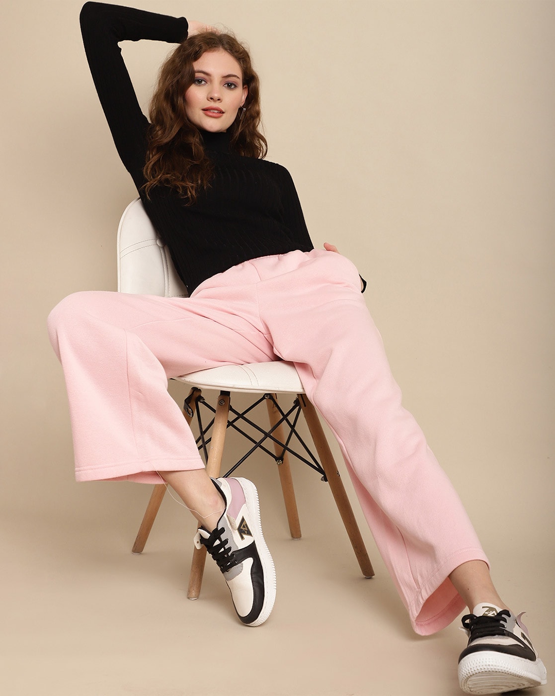 Buy Peach Trousers & Pants for Women by Nobarr Online