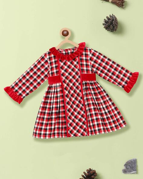 Nauti Nati Checked Ruffled Dress