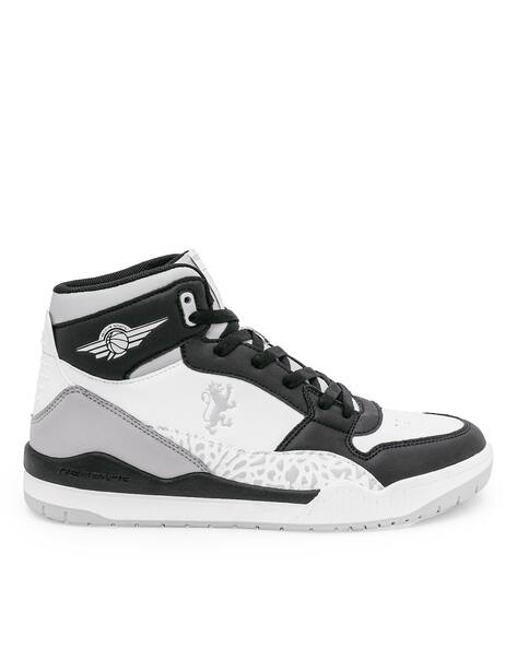 Men Mid-Top Lace-Up Sneakers