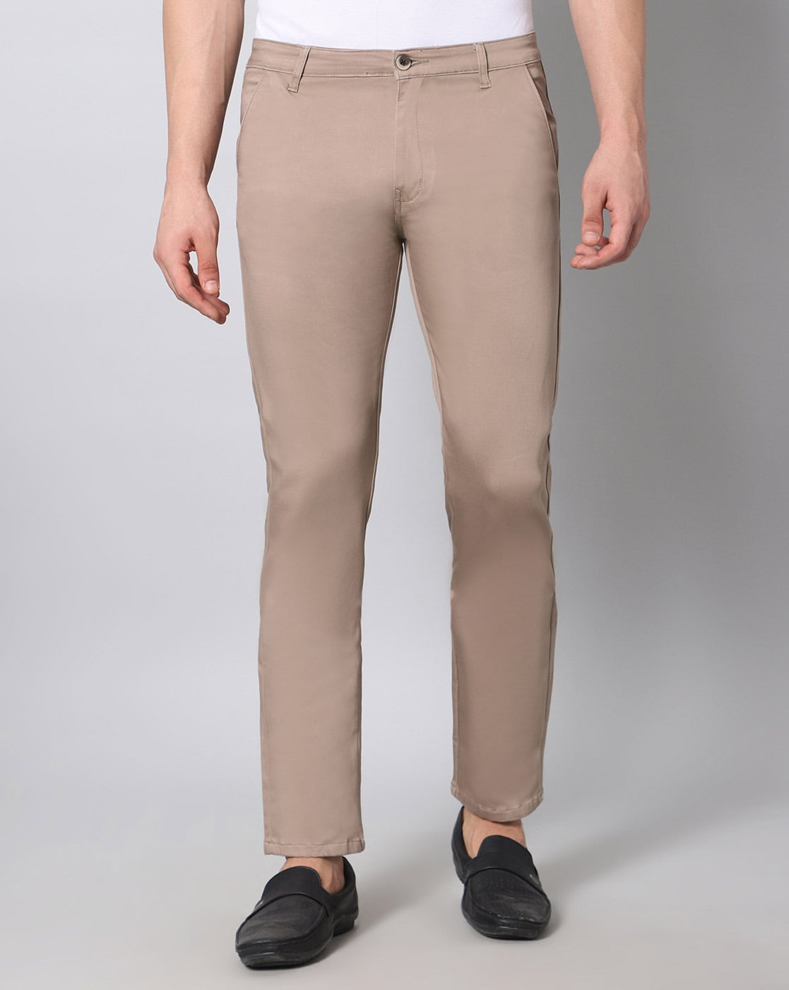 Buy Khaki Trousers & Pants for Men by AJIO Online