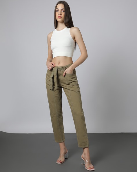 Buy Olive Jeans & Jeggings for Women by Outryt Online