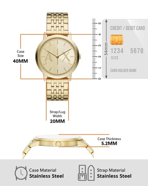 Buy Gold-Toned Watches for Men by ARMANI EXCHANGE Online | Ajio.com