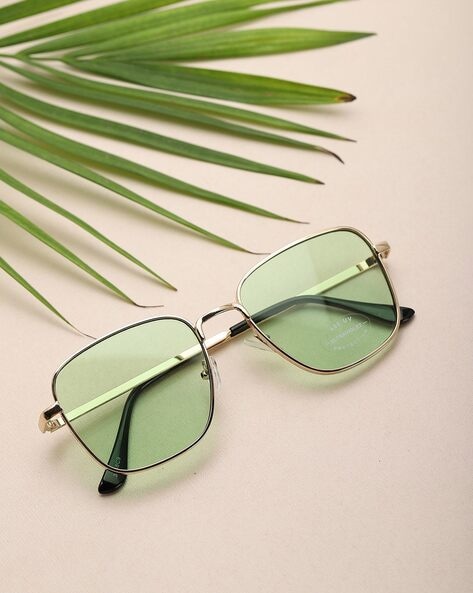 Buy Stylish Crystal Green Sunglasses for Men Online at Eyewearlabs