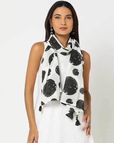 Polka-Dot Print Stole Price in India