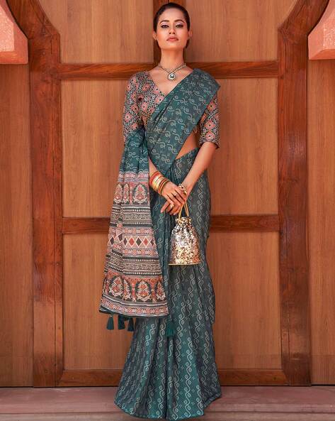 Shop Wine Embroidered Georgette Saree Gown Festive Wear Online at Best Price  | Cbazaar
