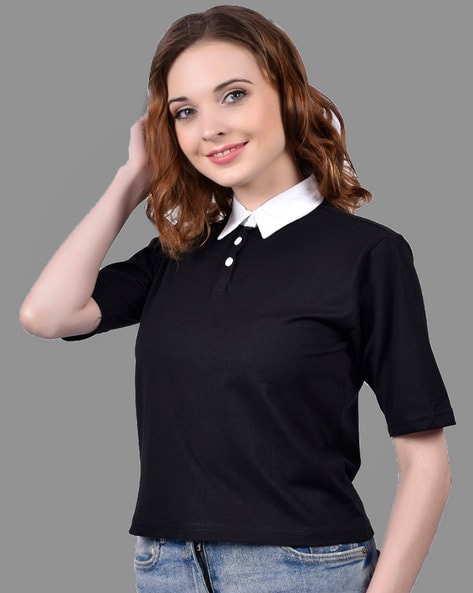 Solid Polo T-shirt