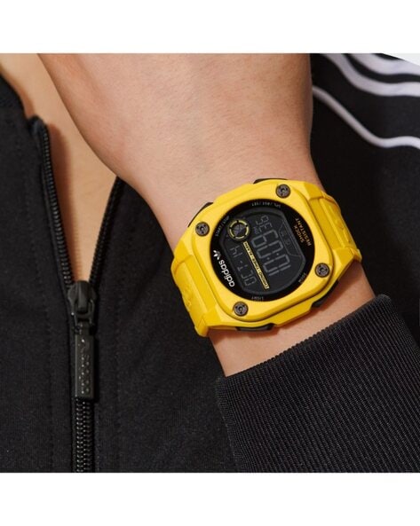 Adidas yellow hot sale watch