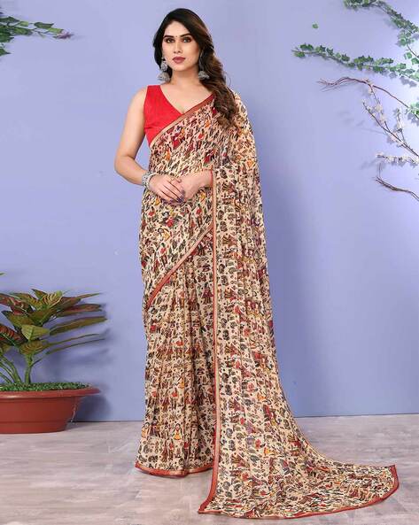 Buy Multicoloured Sarees for Women by Kalyan Silks Online | Ajio.com