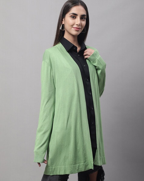 Green shrug cardigan best sale