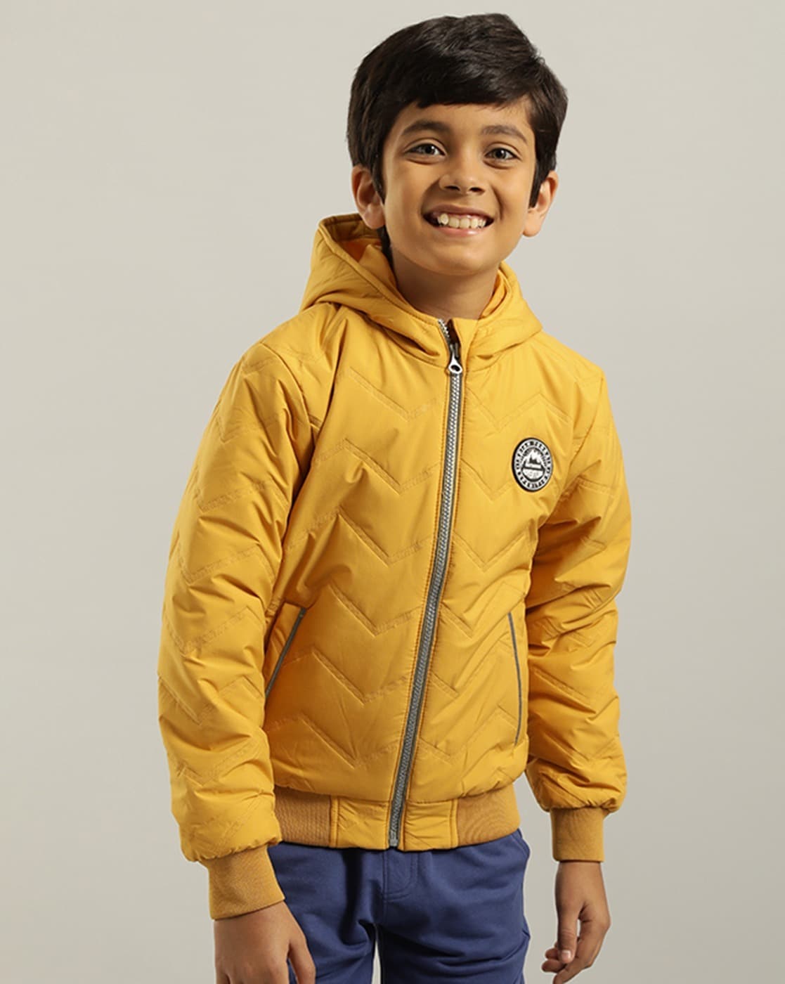 Buy U.S. Polo Assn. Kids Colour Block Hooded Puffer Jacket - NNNOW.com