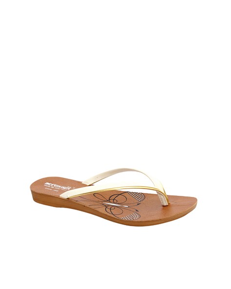 Reef rose best sale gold flip flops