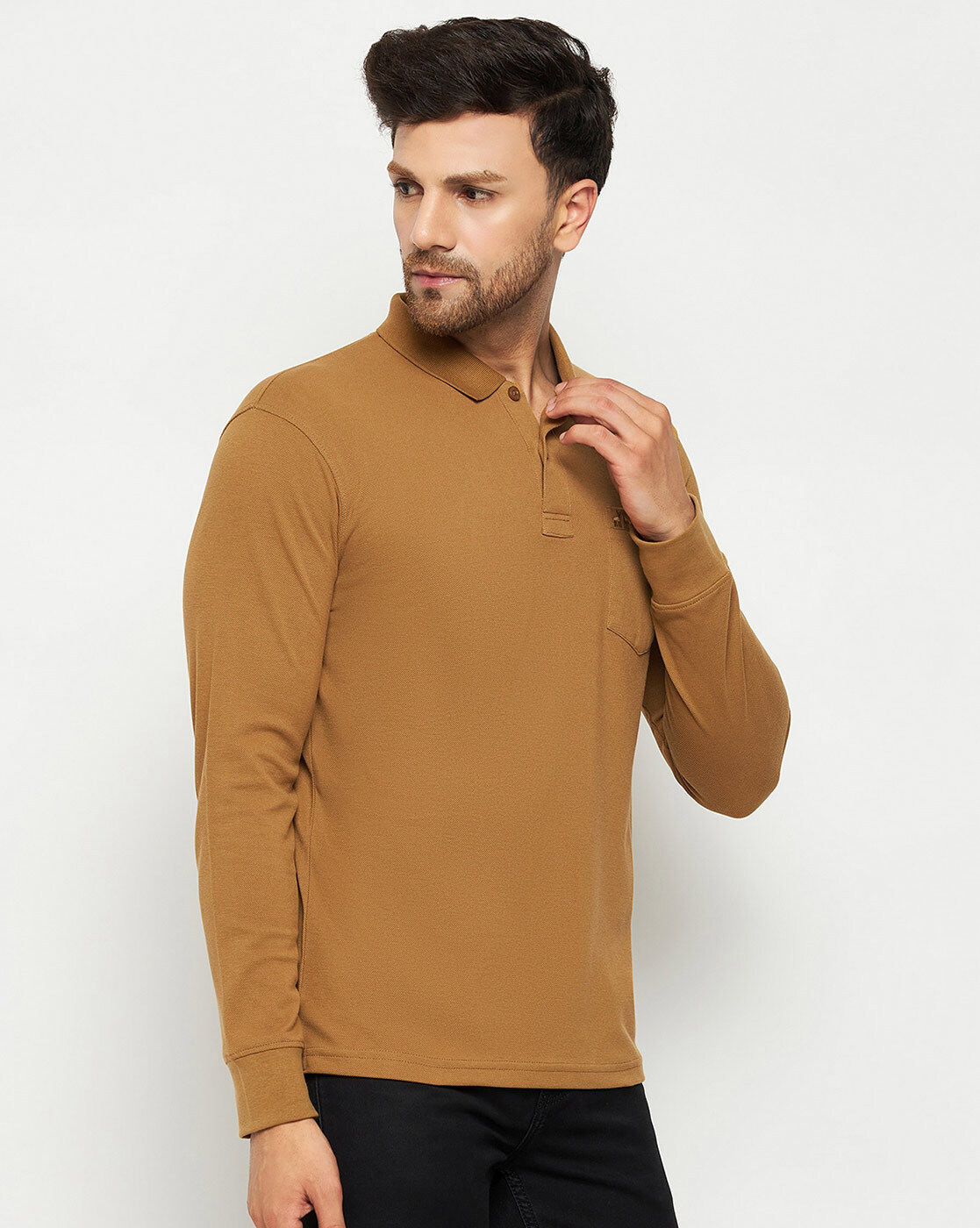 Buy Khaki Tshirts for Men by 98 north Online Ajio