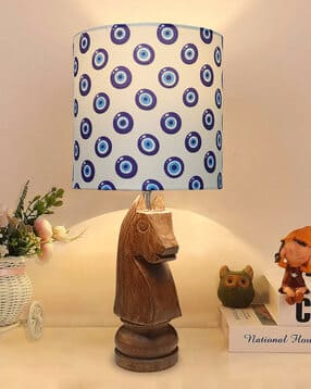 homesake Evil-Eye Table Lamp with Wood Base-picture-31