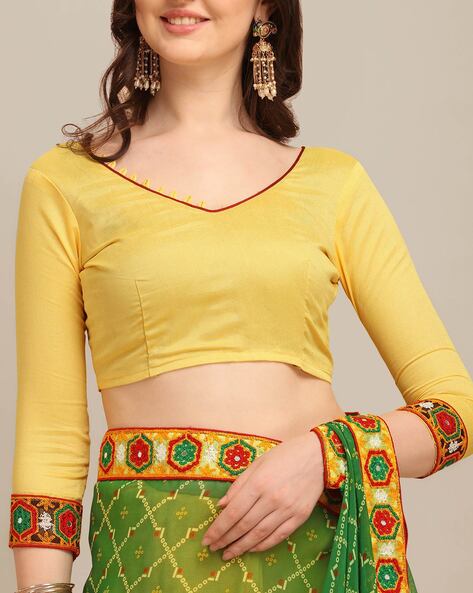 Pin by C Ri Sha on Women Wear - Crop Tops & Lehengas | Half saree designs,  Indian saree dress, Half saree lehenga