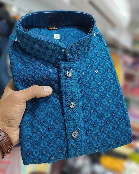 Embroidered Kurta & Pyjamas Set