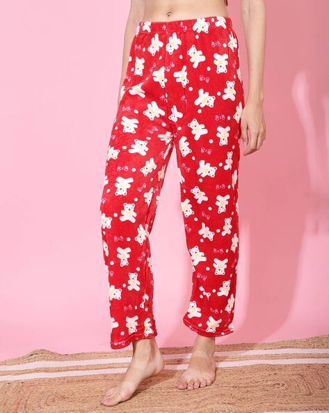 Teddy Bear Print Pyjamas with Drawstrings