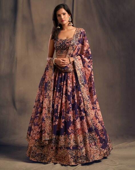 Buy Purple Lehenga Choli Sets for Women by ZEEL CLOTHING Online