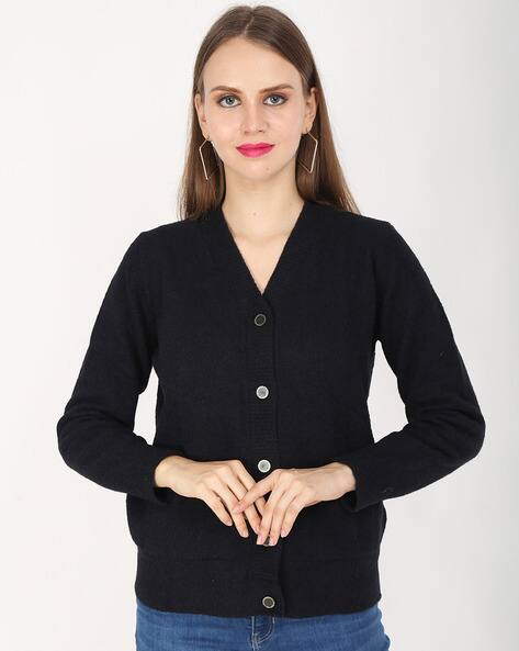 Buy Black Sweaters & Cardigans for Women by Nobarr Online | Ajio.com
