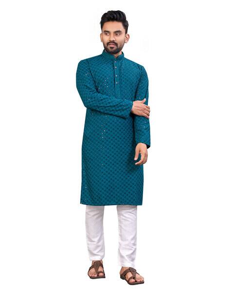 Embroidered Kurta & Pyjamas Set