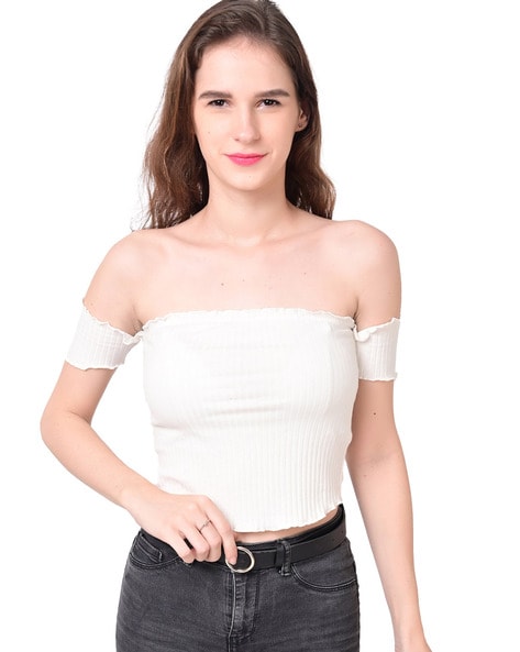 Buy White Tops for Women by Nobarr Online