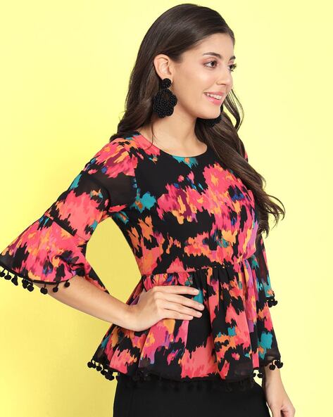 Buy Black Tops for Women by Charmgal Online