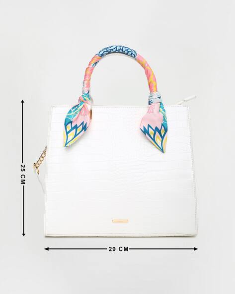 Buy Ginger by Lifestyle Women Croco-Pattern Top Handle Bag Online