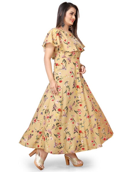 Onway Shoppie Cream Colour Gown at Rs 2499 | Katargam | Surat | ID:  11805423430