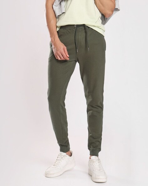 Mens joggers with store zippers on the legs