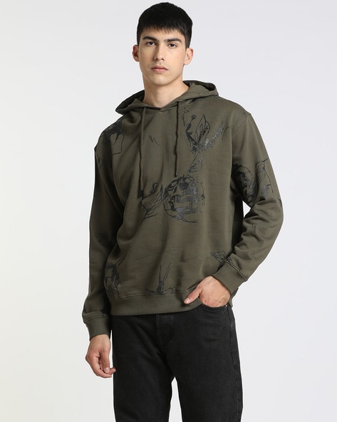 Olive cheap colour hoodie