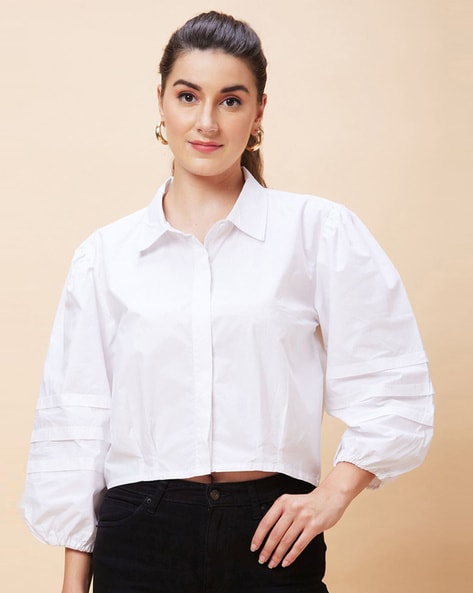 Buy White Tops for Women by GLOBUS Online