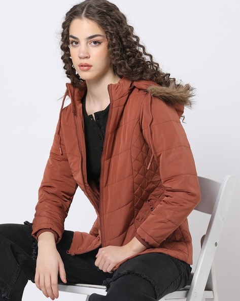 Rust deals puffer jacket