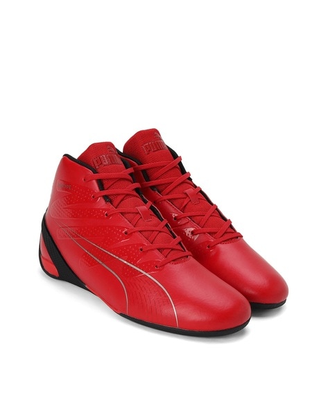 Puma leather shop ferrari shoes red