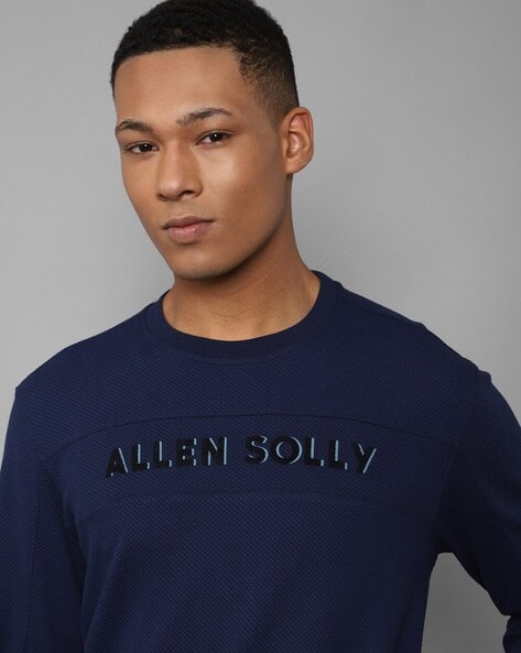 Allen solly blue online sweatshirt