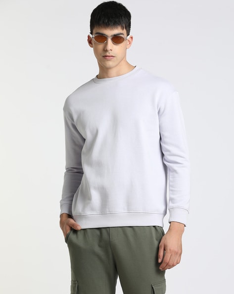 Relaxed Fit Crew-Neck Sweatshirt